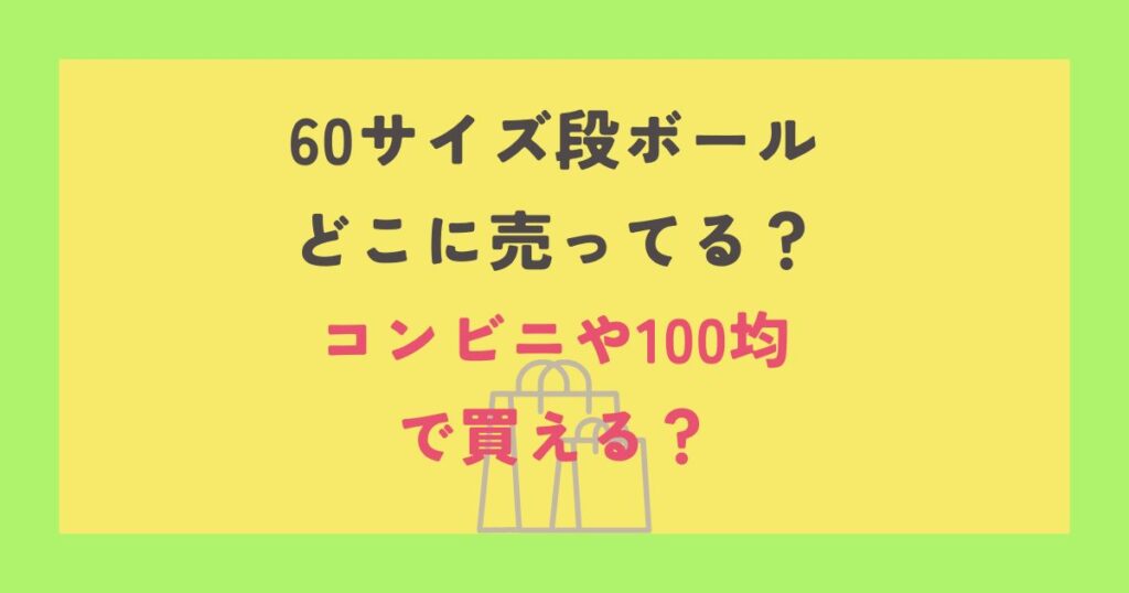 60サイズ段ボール