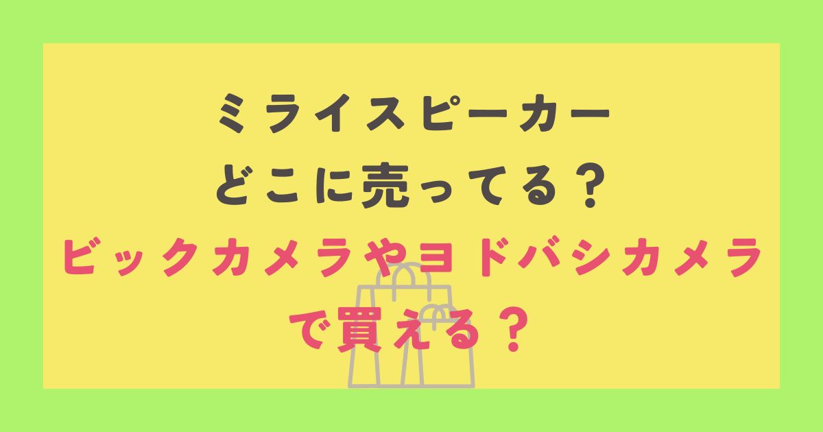 ミライスピーカー